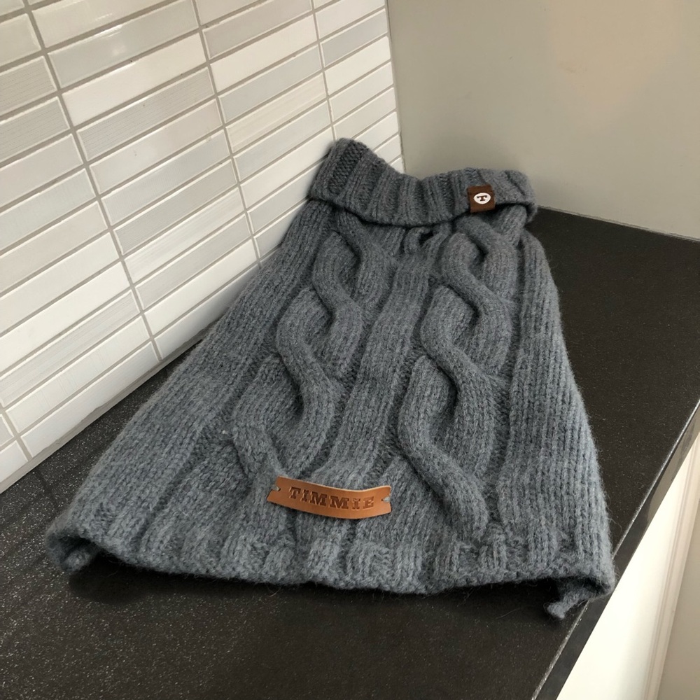 Timmie’s Made in Canada wool dog sweater